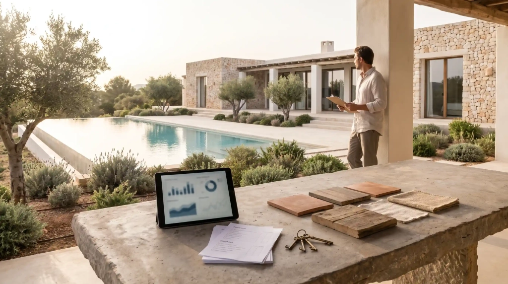 Was kostet der Unterhalt einer Luxusvilla auf Ibiza - Pool Garten und professionelle Verwaltung